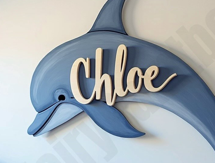 Dolphin Baby Room Sign