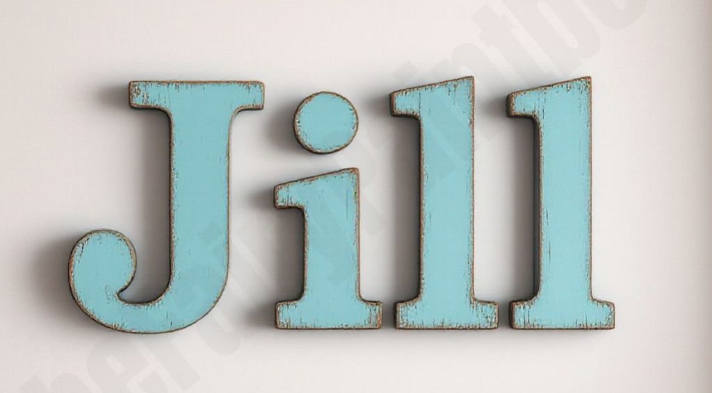 Coastal Blue Wooden Wall Letters for Beach House Decor