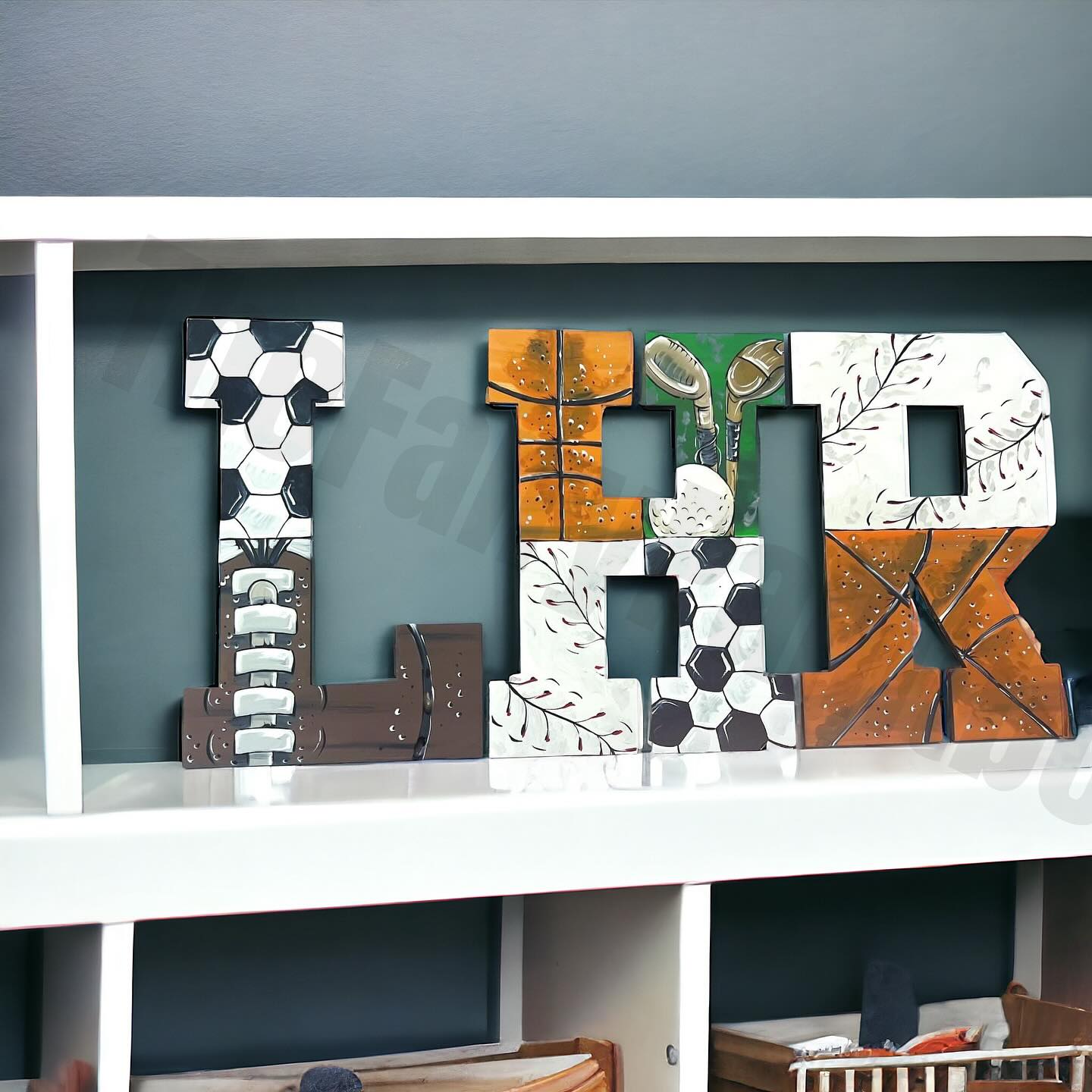 Hand painted wooden letter - L - Monogram - Initial - Home Decor outlet - Nursery Decor - Wall Decor - Original Gift Pen and ink art